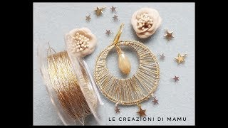 ORECCHINI SOLE TUTORIAL CROCHET [upl. by Araic]