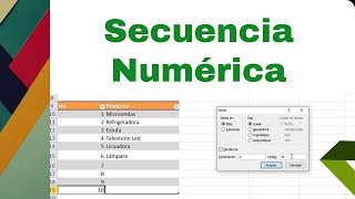 Secuencia Numérica [upl. by Kcirdaed]