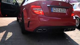 Motorsound C 63 AMG Coupé Black Seriesavi [upl. by Enyawal169]