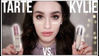 TARTE SHAPE TAPE vs KYLIE SKIN CONCEALER lightest shadepale skin [upl. by Essirehs]