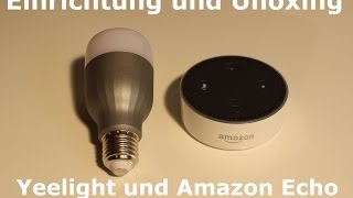 Yeelight mit Amazon Echo Alexa verbinden  Einrichtung Tutorial Smarthome [upl. by Robin439]