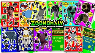 Sticker Book New ZOONOMALY Sticker Book ASMR Compilation 👻  Paperdiy [upl. by Flss]