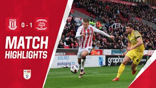 Highlights  Stoke City 01 Preston North End [upl. by Aikkan]