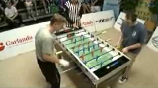 Tischfussball  Frederic Collignon vs Billy Pappas 22 [upl. by Ahtanaram801]