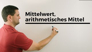 Mittelwert arithmetisches Mittel Urliste Rangliste Statistik  Mathe by Daniel Jung [upl. by Anirehs187]