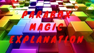 Parabox magic trick EXPLAINED [upl. by Cadal]