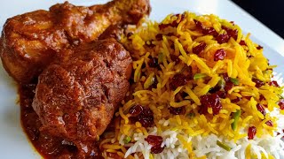 Zereshk Polo Ba Morgh Persian Barberry Rice with Chicken [upl. by Decima]