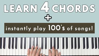 Learn 4 Chords amp Instantly Be Able To Play Hundreds Of Songs [upl. by Nylsej]