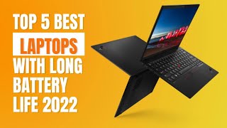 Top 5  Best Long Battery Life Laptops 2022 [upl. by Ignacio]