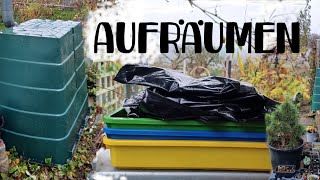 Den Schrebergarten aufräumen für die kalte Jahreszeit [upl. by Mazel]