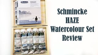 Schmincke Supergranulation Watercolours HAZE Set Review Swatching amp Paintings [upl. by Calvert]