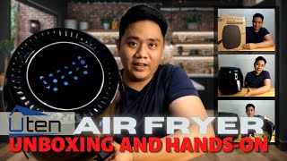 UTEN AIR FRYER UNBOXING AND HANDS ON TAGALOG  CHEAP AIR FRYER FROM AMAZON  TITO JEFFRY [upl. by Goodman]