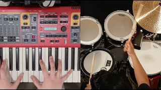 Goodbye Yesterday by ELEVATION RHYTHM  Drum and Keyboard Cover  JVDrumming amp angelamendoza911 [upl. by Sualokin781]