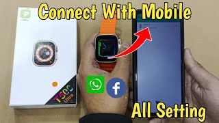 How To Connect T500 Ultra Watch To Phone  T500 Ultra Smartwatch Unboxing  Mr Ammar Tech [upl. by Scrivings]