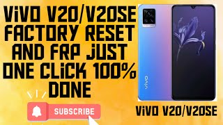 How to Factory reset and FRP of Vivo V20V20SE using Unlock tool 100 done  Infotech Clips [upl. by Wunder]