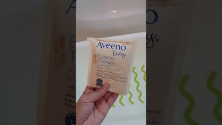 Aveeno Baby Eczema Therapy Soothing Bath Treatment [upl. by Aillicec]