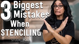 3 Biggest Mistakes People Make When Stenciling [upl. by Byrn]