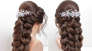 Easy hairstyle for long hair Braided hairstyle [upl. by Xam]