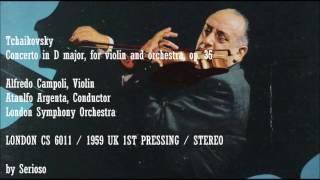 Tchaikovsky Violin Concert Op 35 Alfredo Campoli Violin [upl. by Lombardi]