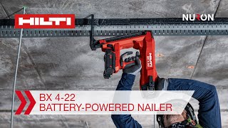 Hilti Nuron BX 422 BatteryPowered Nailer  Features and Benefits [upl. by Hoban667]