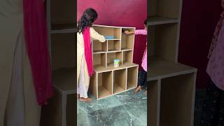 DIY Shelf Craft Using Cardboard short reel viral youtubeshort trending diy cardboardcrafts [upl. by Frech]