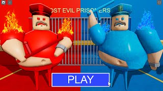 NEW UPDATE FIRE BARRY VS WATER BARRY in BARRYS PRISON RUN New Scary Obby Roblox [upl. by Leander]