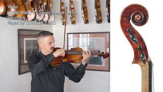 German 155quot viola Markneukirchen GERMANY  Cristian Fatu  at the Metzler Violin Shop [upl. by Olpe148]