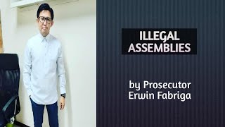 Illegal assemblies Article 146 of the Revised Penal Code [upl. by Tnecillim]