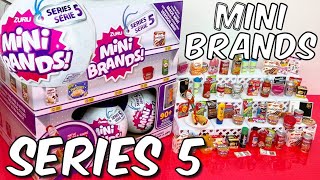 MINI BRANDS SERIES 5 TOY UNBOXING  5 SURPRISE ZURU TOYS  Opening Last Balls [upl. by Hump]