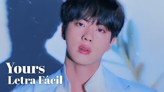 JIN BTS  YOURS JIRISAN OST Part4 Letra Fácil  Pronunciación Fácil  Easy Lyrics [upl. by Johnsten]