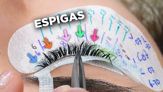 Tutorial de Extensiones de Pestañas con Espigas Kim K o Kylie [upl. by Nutter766]