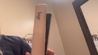 Honest Review LANGE HAIR Le Ceramique 1 Pass Flat Iron Hair Straightener [upl. by Aleahpar]