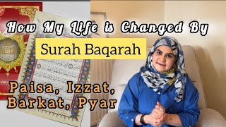 Powerful Surah Baqarah Changed my Life Miracles Of Surah Baqarah 😇 [upl. by Klemens624]