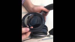 How to disassemble Beyerdynamic T5p Part 1 [upl. by Ellevehc729]