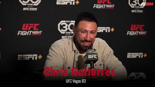 Chris Gutierrez full UFC Vegas prefight media day interview [upl. by Haggerty]