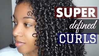 Shingling Method for SUPER Defined Curls  Natural Hair [upl. by Seira]