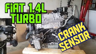 Fiat 500 14l turbo crank sensor location and removal amp Dodge Dart crank sensor [upl. by Mavis476]