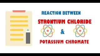 Strontium Chloride and Potassium Chromate  Reaction [upl. by Lasorella]