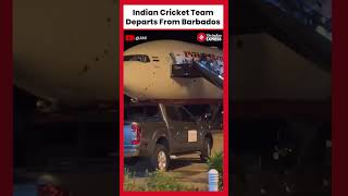 The Indian cricket team has departed from Barbados and is set to arrive in Delhi on July 4 [upl. by Nnyltiac]