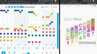 Chrome music lab song maker HOW TO make chords and melody [upl. by Anide]