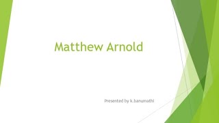 Matthew Arnold in Tamil [upl. by Alim]