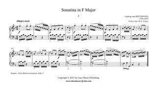 Beethoven  Sonatina in F Major Anh 5 12 [upl. by Cotterell]