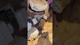 Underground wine jars cement sealing cover crushing process [upl. by Sherie]