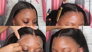 No Baby Hairs No Problem How To Melt Transparent Lace Like A Pro Ft My First Wig [upl. by Rosse]