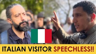 Shamsi Leaves Italian Visitor Speechless  Speakers Corner [upl. by Iramo]