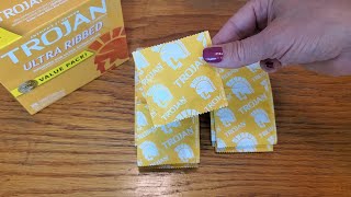 Trojan Ultra Ribbed Condoms [upl. by Nedlog]