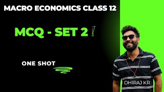 Macro Economics  MCQ 2  Class 12 [upl. by Pedaiah]