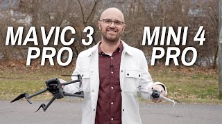 DJI Mavic 3 Pro vs Mini 4 Pro  Which drone should you buy in 2024 [upl. by Pond351]