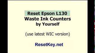 Reset Epson L130 printer  Epson Adjustment Program [upl. by Keifer]