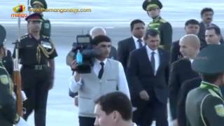 PM Narendra Modi arrives in Ashgabat Turkmenistan  Central Asia Tour  Mango News [upl. by Sevy]